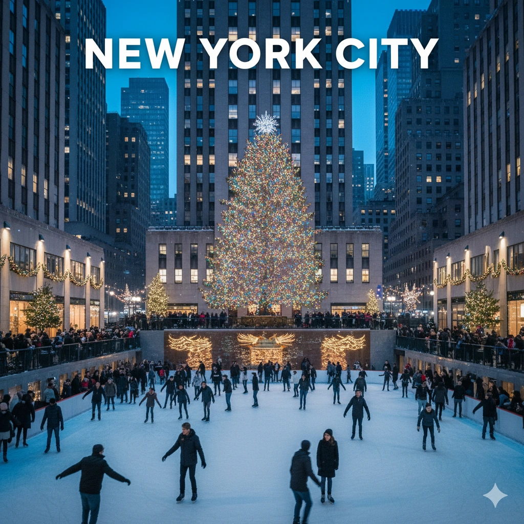 New York City winter destination holiday decorations