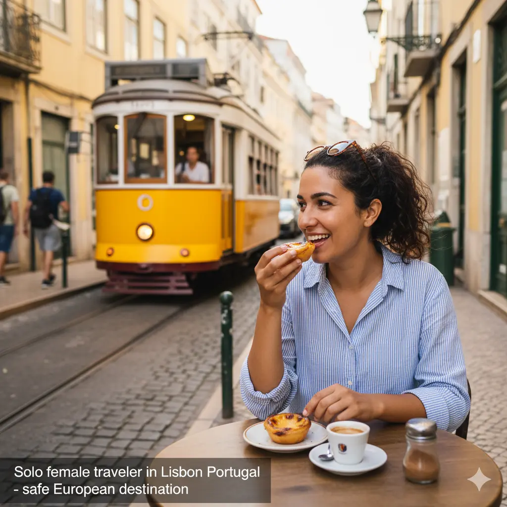 Solo female traveler in Lisbon Portugal safe European destination