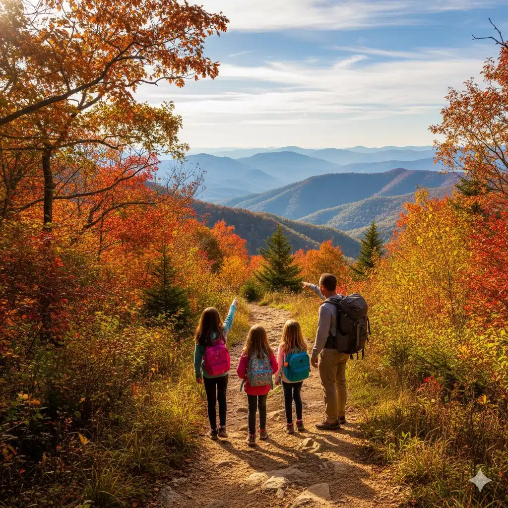 Affordable Smoky Mountains family vacation hiking with kids